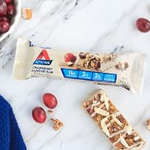 Image of Cranberry Almond bar on a table